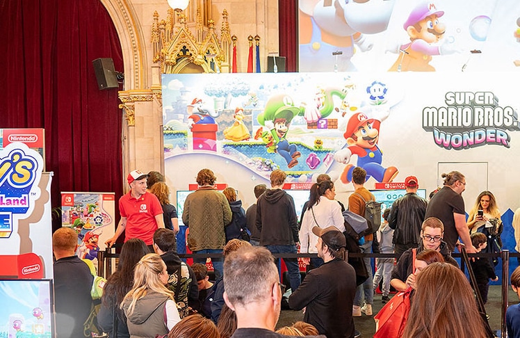 Super Mario immer noch heiß begehrt - Foto von der Game City in Wien - © Andreas Tischler