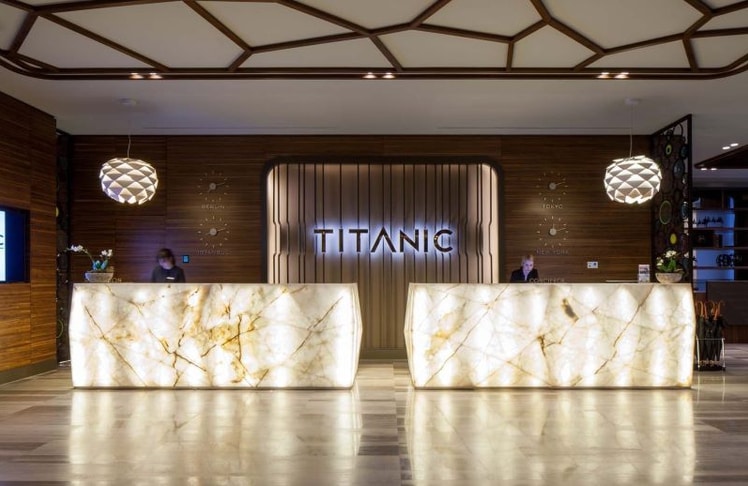 Die festliche Location des PRESSEBALL BERLIN 2024 im Titanic Chaussee Berlin. © Titanic Hotels