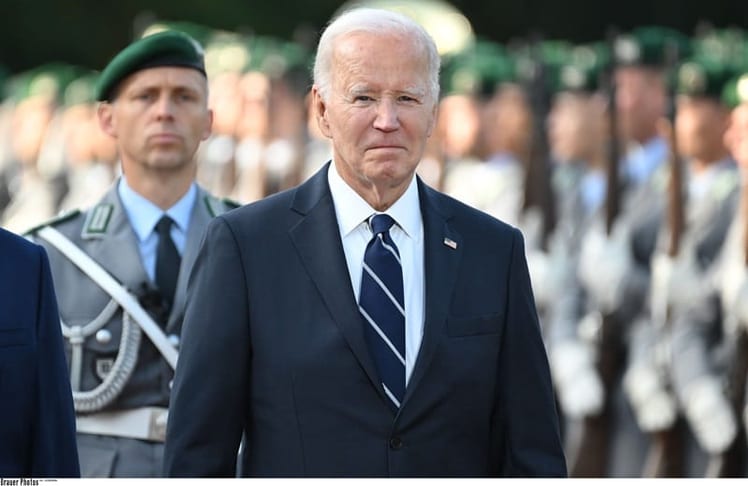 Empfang mit militärischen Ehren für US-Präsident Joe Biden am Freitag, 18. Oktober 2024 (Bild: Brauer Photos / O. Walterscheid)