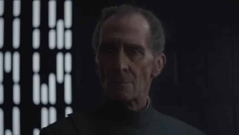 Die digitale Wiederbelebung von Peter Cushing in seiner Rolle als Grand Moff Wilhuff Tarkin führte sogar zu juristischen Streitigkeiten (Bild: Disney / Lucasfilm) 