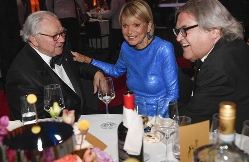 Wo sich die Größen der deutschen Medienwelt treffen: Hubert Burda, Uschi Glas und Helmut Markwort im Vorjahr (Bild: Brauer Photos / Sabine Brauer)