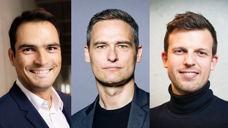 Jan Philipp Burgard, Klaus Geiger und Moritz Seyffarth (Bild: Axel Springer SE)