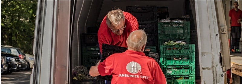 Mitarbeiter der Hamburger Tafel im Einsatz (Symbolbild: Hamburger Tafel e.V.)