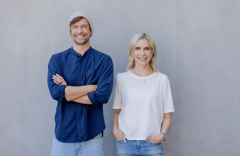 Dr. Jan-Willem Weischer und Dr. Anna Weber, die beiden CEOs von BabyOne (Bild: Hanna Witte / BabyOne)