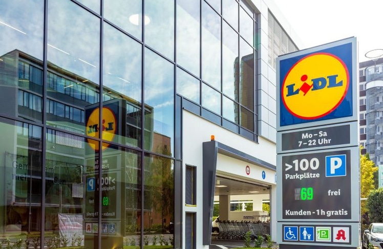 Eine Metropolfiliale von Lidl in Frankfurt: Auch in urbanen Zentren wie Frankfurt sieht sich der Discounter durch neue Konkurrenz im Nonfood-Bereich stark unter Druck gesetzt. © Lidl