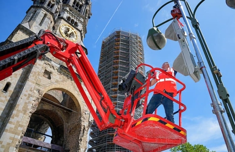 Der erste Lärmblitzer-Testlauf fand direkt am Kudamm statt (Bild: Marc Vorwerk / Senatsverwaltung für Mobilität, Verkehr, Klimaschutz und Umwelt)