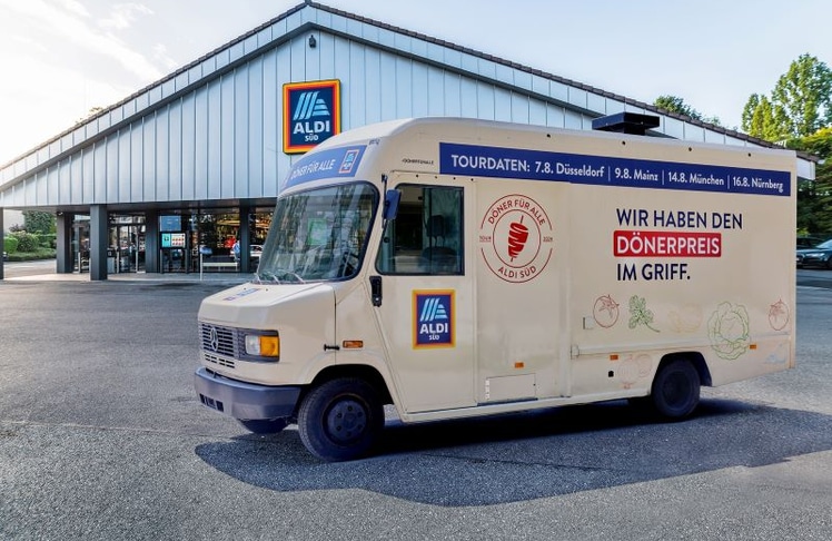 Aldi Süd startet Döner-Roadshow: Günstiger Döner für den guten Zweck – Die Einnahmen werden an lokale Tafeln gespendet (Bild: Aldi Süd)