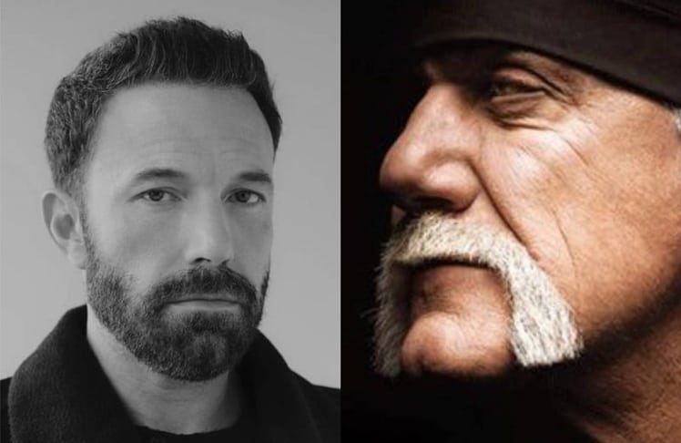 Beendet Ben Affleck seine Sätze im Sinne eines echten Method Actors derzeit bereits vermehrt mit "Brother"? Links der Darsteller, rechts Wrestling-Vorreiter Hulk Hogan (Bild: Artists Equity / x.com/hulkhogan)