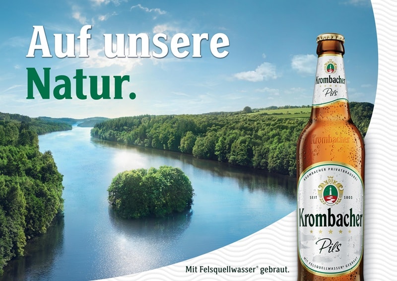 Kampagnenmotiv von Krombacher