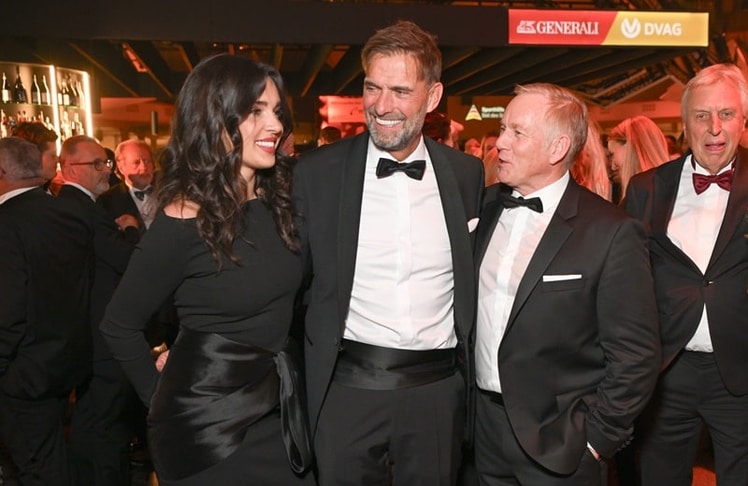 Alina Sophia Kerner, Jürgen Klopp und Johannes B. Kerner aus dem Ball des Sports 2025 in Frankfurt