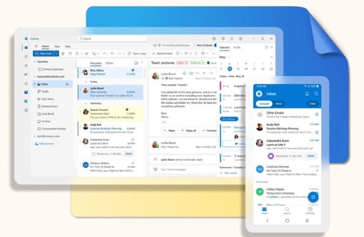 Das neue Microsoft Outlook: Modernes Design, aber mit Funktionslücken und Datenschutzbedenken für Unternehmen.