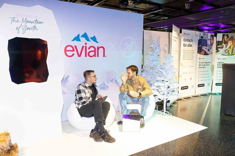 Evian auf dem Markenfestival 2025 (Bild: Kenny Beele / ESB Marketing Netzwerk) Evian auf dem Markenfestival 2025 (Bild: Kenny Beele / ESB Marketing Netzwerk)